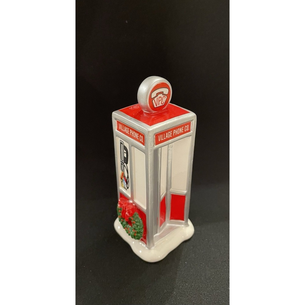 Vintage Dept 56 Original Snow Village, Village Phone Booth in Original Box